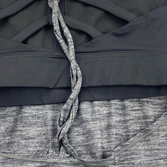 LULULEMON Twist and Toil Tank w/ Built In Bra Sz 4 Heathered Black - Picture 11 of 11